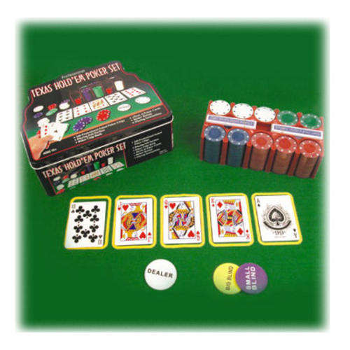 *Texas Hold'em* Poker/Black Jack Set+Card Shuffler